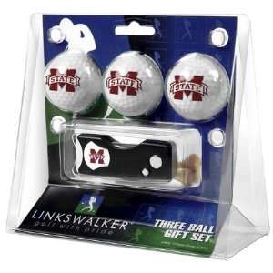  Mississippi State 3 Ball Gift Pack with Spring Action Tool 