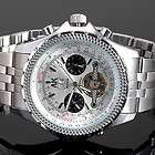 NEW AK HOMME Stainless Steel Automatic Mechanical DATE DAY Mens Wrist 