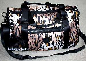 New with Tag Kipling Itska Duffle Bag Shoulder Bag Spotted Animal 
