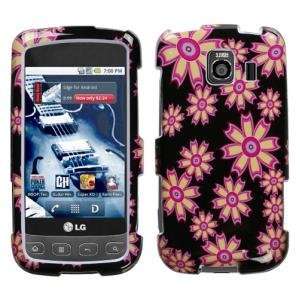  LG Optimus S Phone Protector Cover, Flower Wall Cell 