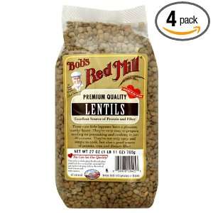 Bobs Red Mill Lentil Beans, 27 Ounce Grocery & Gourmet Food