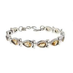  Lemon Citrine Sterling Silver Gemstone Bracelet Jewelry