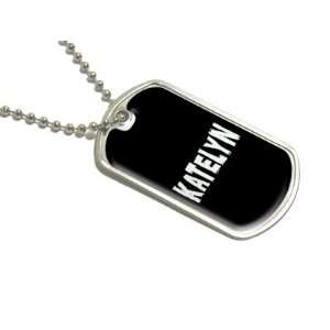  Katelyn   Name Military Dog Tag Luggage Keychain 
