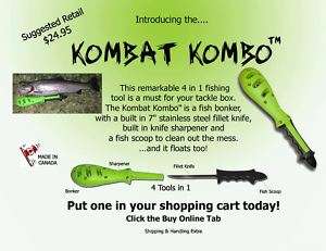 KOMBAT KOMBO 4 in 1 Fishing tool  