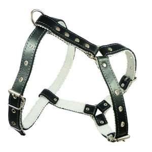  Genuine Leather Dog Harness Padded, Medium, Fits 25   31 