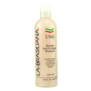   By La Brasiliana Uno Keratin & Collagen Shampoo 500ml/16.9oz Beauty