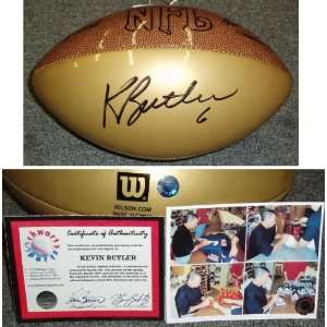 Kevin Butler Signed Wilson Gold Ball 