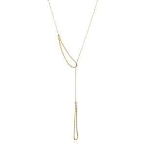    By Boe Slip Knot Necklace 14k Gold Filled lariat Jewelry