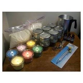 Complete Soy Candle Making Kit with Mason Jars