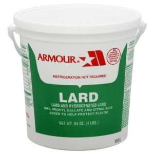 Armour, Lard Pail, 4 LB (Pack of 12) Health & Personal 