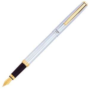  F Lapa Silver Fountain Pen   0.5mm   Writing Color Black 