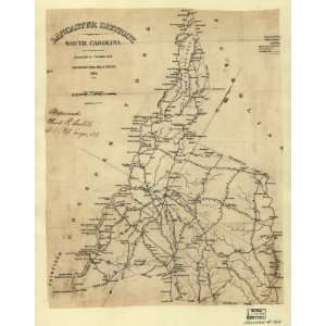  1825 Map South Carolina, Lancaster Co.