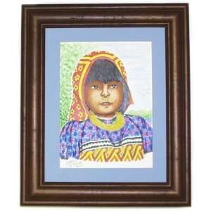  Framed Original painting of Kuna Child