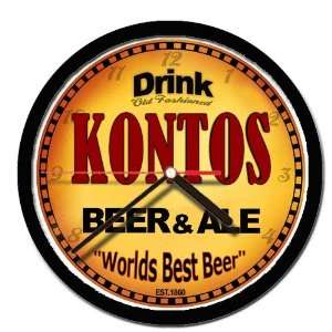  KONTOS beer and ale cerveza wall clock 