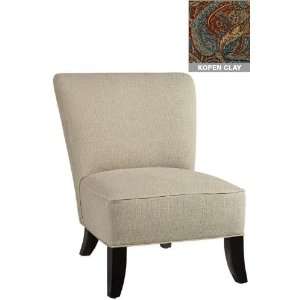    Kenter Slipper Chair, 36Hx30W, KOPEN CLAY