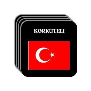  Turkey   KORKUTELI Set of 4 Mini Mousepad Coasters 