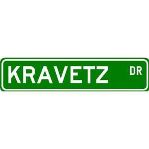  KRAVETZ Street Sign ~ Personalized Family Lastname Sign 