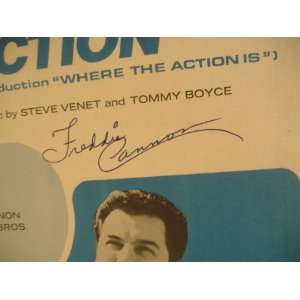  Cannon, Freddy Sheet Music Signed Autograph Action 1965 