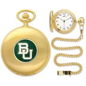 Baylor University Bears BU NCAA Gold Pocket Watch