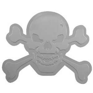  3D Skull w/ Crossbones Car Truck SUV Motorcycle Emblem 