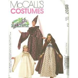Childrens, Girls And Misses Costumes McCalls Sewing Pattern 8937 