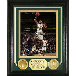  Kevin Durant Photo Mint W/ Two 24Kt Gold Coins Sports 