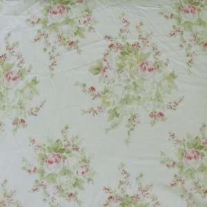   Blossom Pearl Pink/ Lt.Sage Fabric By The Yard Arts, Crafts & Sewing