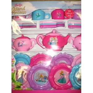  Barbie Island Princess Dinnerware tea party set Toys 
