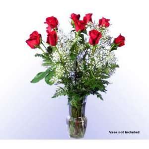 Dozen Real Fresh Red Roses  Grocery & Gourmet Food