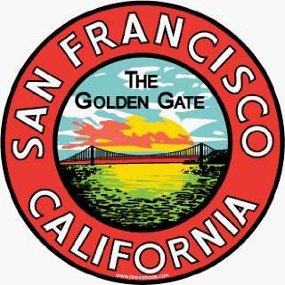  Fridgedoor San Francisco The Golden Gate Travel Decal 