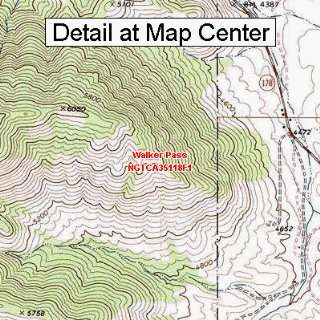 USGS Topographic Quadrangle Map   Walker Pass, California (Folded 