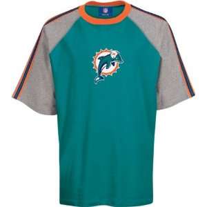 Mens Miami Dolphins Primary S/S Crew Neck Tshirt  Sports 