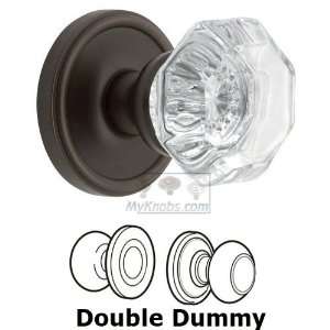 Double dummy knob   georgetown rosette with chambord crystal knob in t