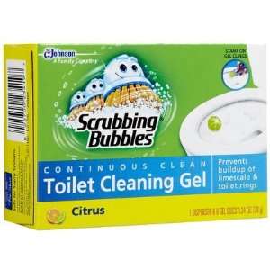 Scrubbing Bubbles Toilet Cleaning Gel, Starter Kit, Citrus Action 6 ct 