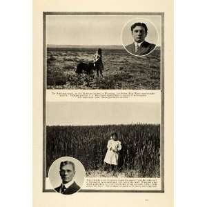   Project Wyoming Wheat Crop Agricultural Farm   Original Halftone Print