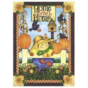  Home Sweet Home Scarecrow Mini Flag