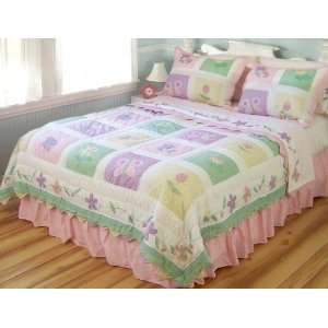  Spring Meadow Twin Quilt with Pillow Sham
