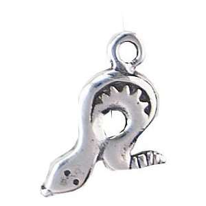  Solid Sterling Silver Snake Charm Jewelry