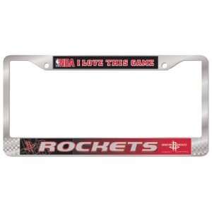  Houston Rockets Chrome License Plate Frame Sports 