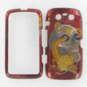   Blackberry 9850/9860 TORCH Skull w/Dragon Protective Case Electronics
