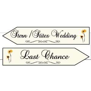  Set of 2 Wedding Signs Marriage Path or Last Chance Path 