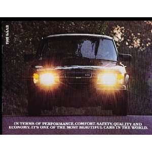  1981 Saab 900 Turbo Sales Brochure 