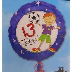  Foil Balloon 13 Today (boy) 18/45cm birthday Balloon 