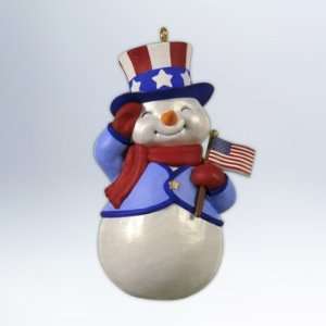  Patriotic Snowman 2012 Hallmark Ornament