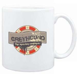   Mug White  Greyhound THE INVASION CONTINUES  Dogs