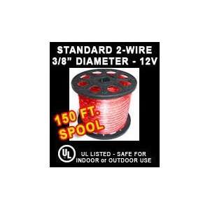  Red Flexible 2 Wire 12V Open Light .375 in. x 150 ft 