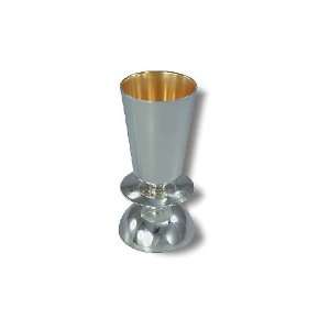   Kiddush Cup with Cone Shape and Small Plate Stem