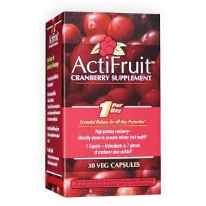  ActiFruit Cranberry Supplement 30 Veg Capsules Health 