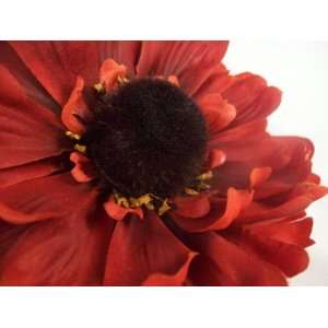  CLEARANCE Dark Deep Red Rudbeckia Daisy Hair Flower Clip 
