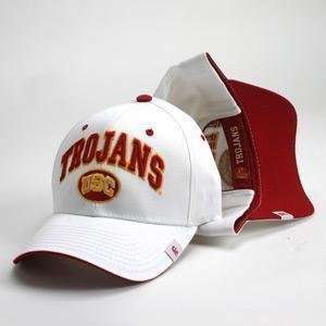  USC Hat   White Adjustable By Zephyr   One Size Sports 